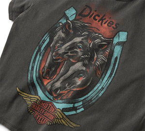 Maglietta Dickies x H-D Triple Horse Boxy Fit da donna