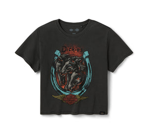 Maglietta Dickies x H-D Triple Horse Boxy Fit da donna