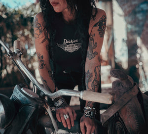 Canotta a coste Dickies x H-D Winged Bar & Shield da donna - Black