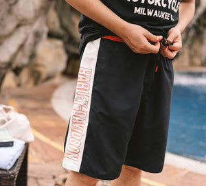 Costume da bagno da uomo H-D a blocchi di colore