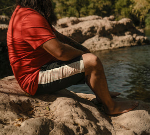 Costume da bagno da uomo H-D a blocchi di colore
