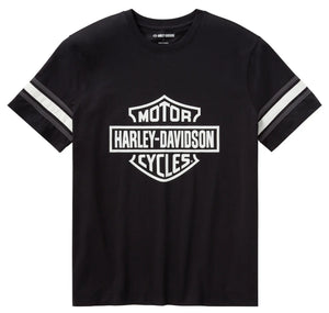 T-shirt Harley-Davidson Essential Sleeve Stripe '03 nera