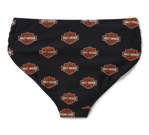 Slip da bagno da donna HD Swim B&S AOP con vita regolabile