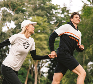 Maglia girocollo da uomo a maniche corte areate H-D TECH