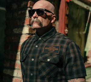 Men's Short Sleeve Plaid Shirt