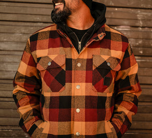 Giacca-camicia con cappuccio HD American Classic da uomo