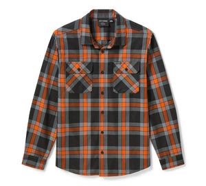 Camicia a quadri a maniche lunghe da uomo HD Standard