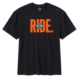 T-shirt Harley-Davidson Ride nera da uomo