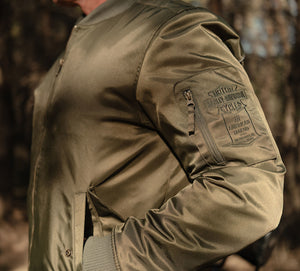 Giacca bomber da uomo MA-1 per motociclismo