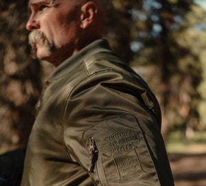 Giacca bomber da uomo MA-1 per motociclismo