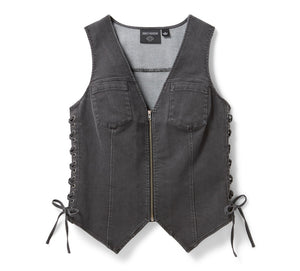 Gilet in denim da donna Live to Ride