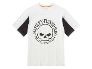 Willie G™ Skull Underarm Mesh Tee – White