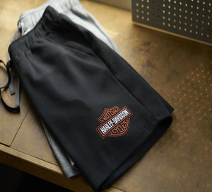 Bar &amp; Shield Men's Fleece Shorts - Harley Black 